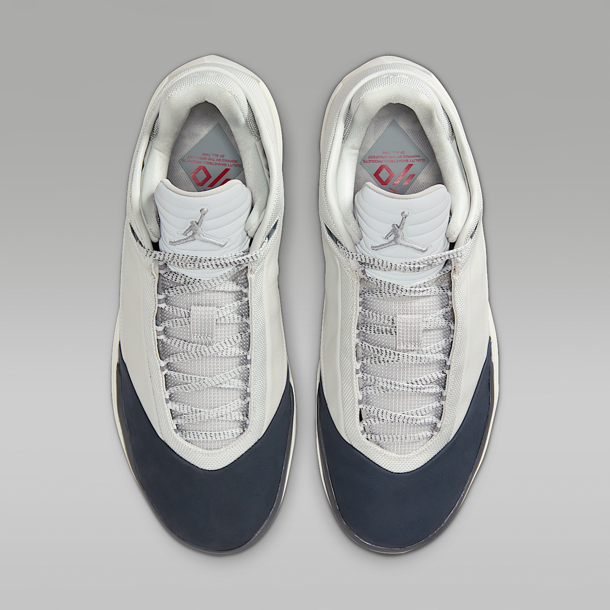 40 "Wolf Grey" Basketball Shoes - Responsive Cushioning And Enhanced Traction