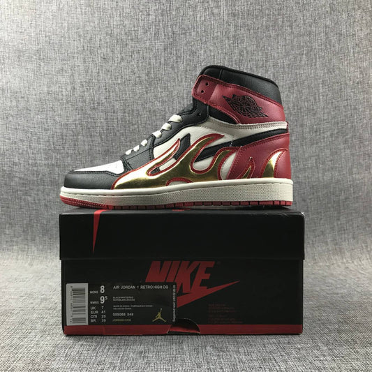 Air Jordan 1 Fire Bred Black Toe Limited AJ1