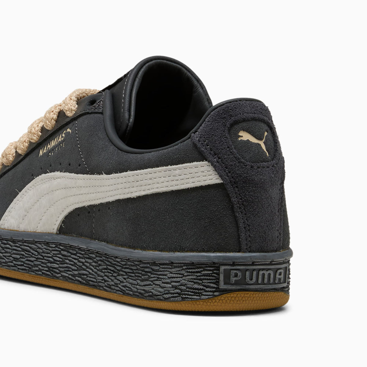 Suede Vintage Black Sneakers