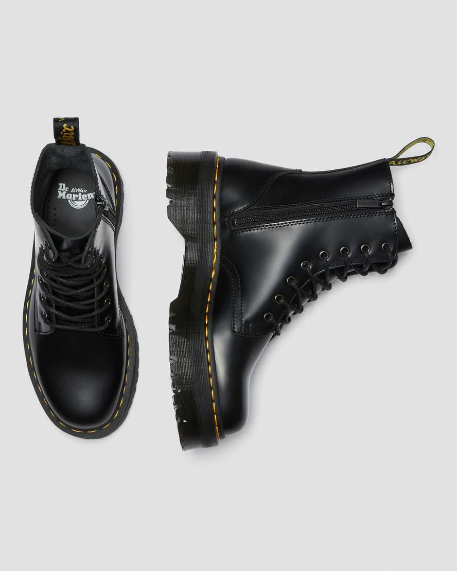 Jadon Smooth Leather Platform Boots