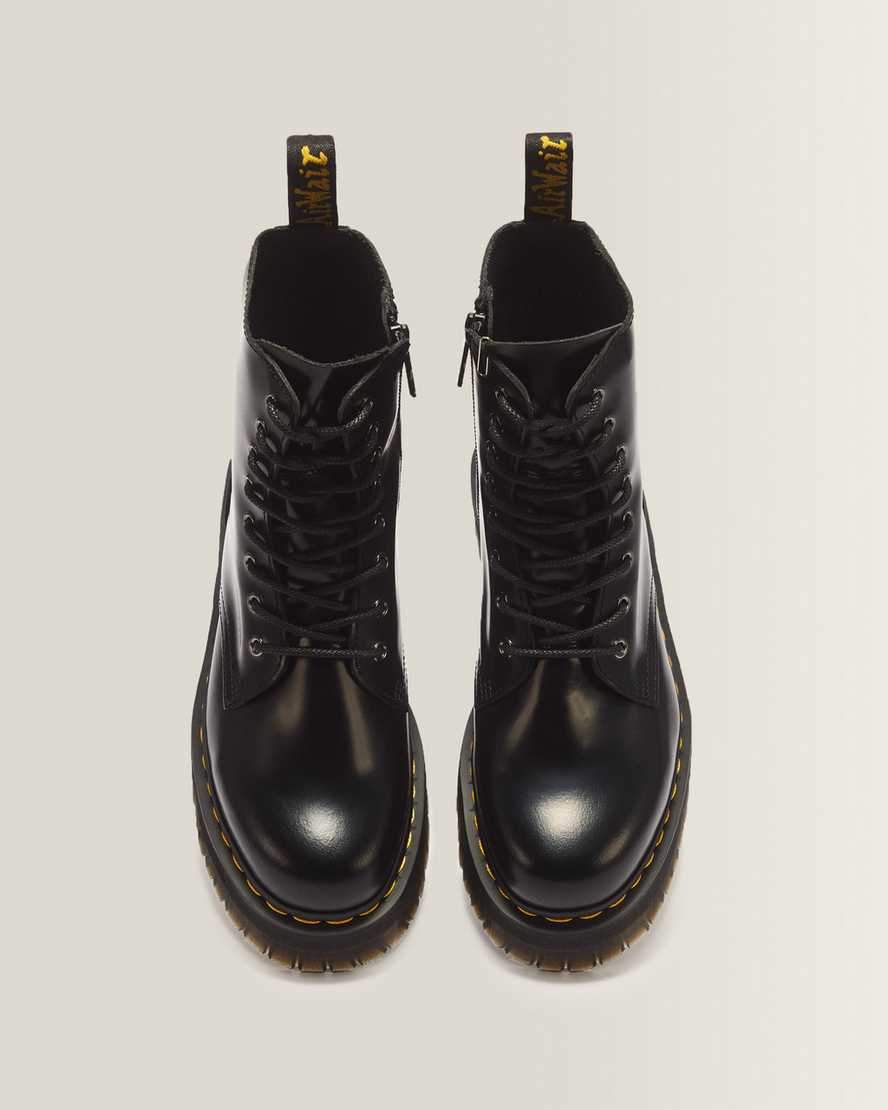 Jadon Smooth Leather Platform Boots