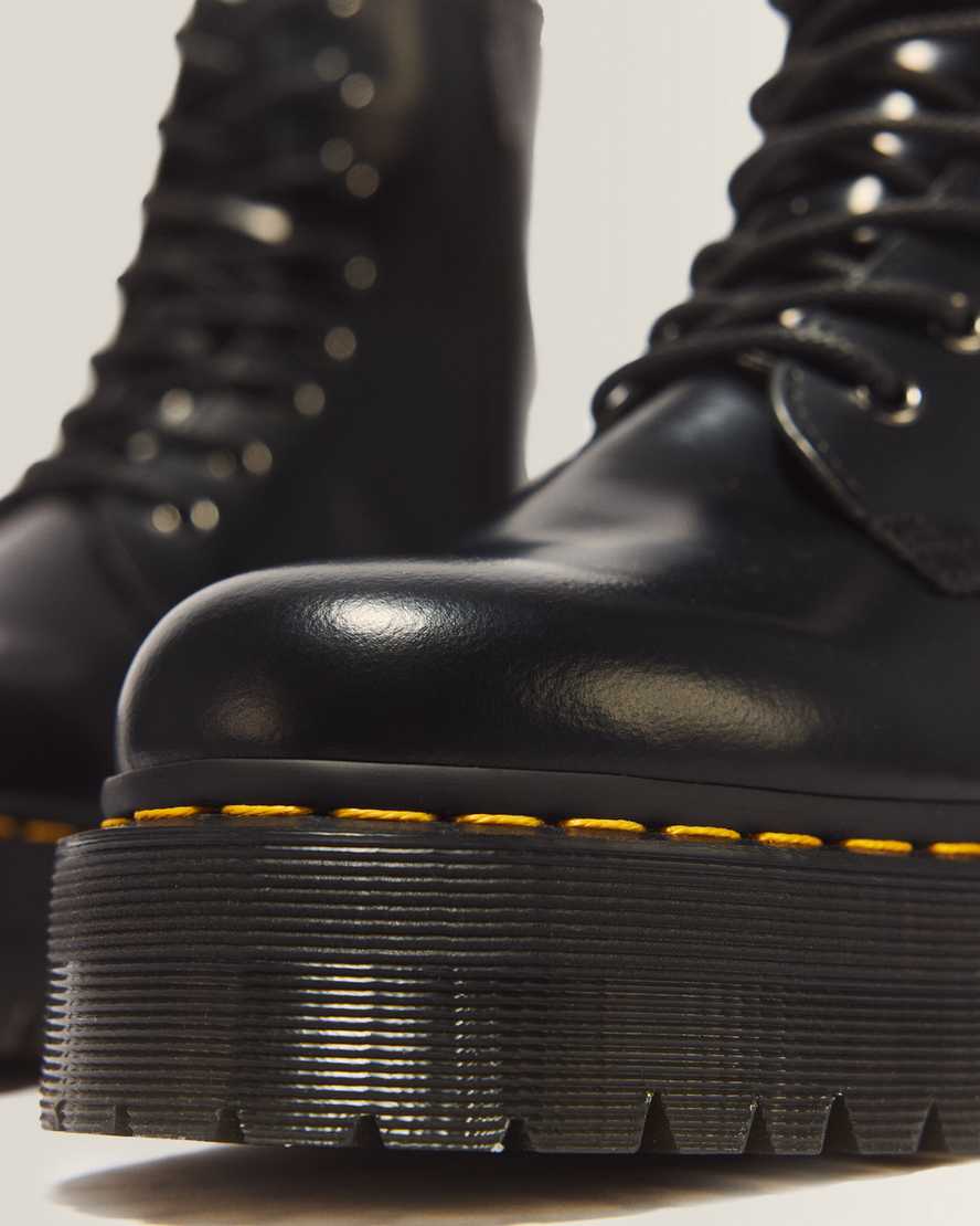 Jadon Smooth Leather Platform Boots