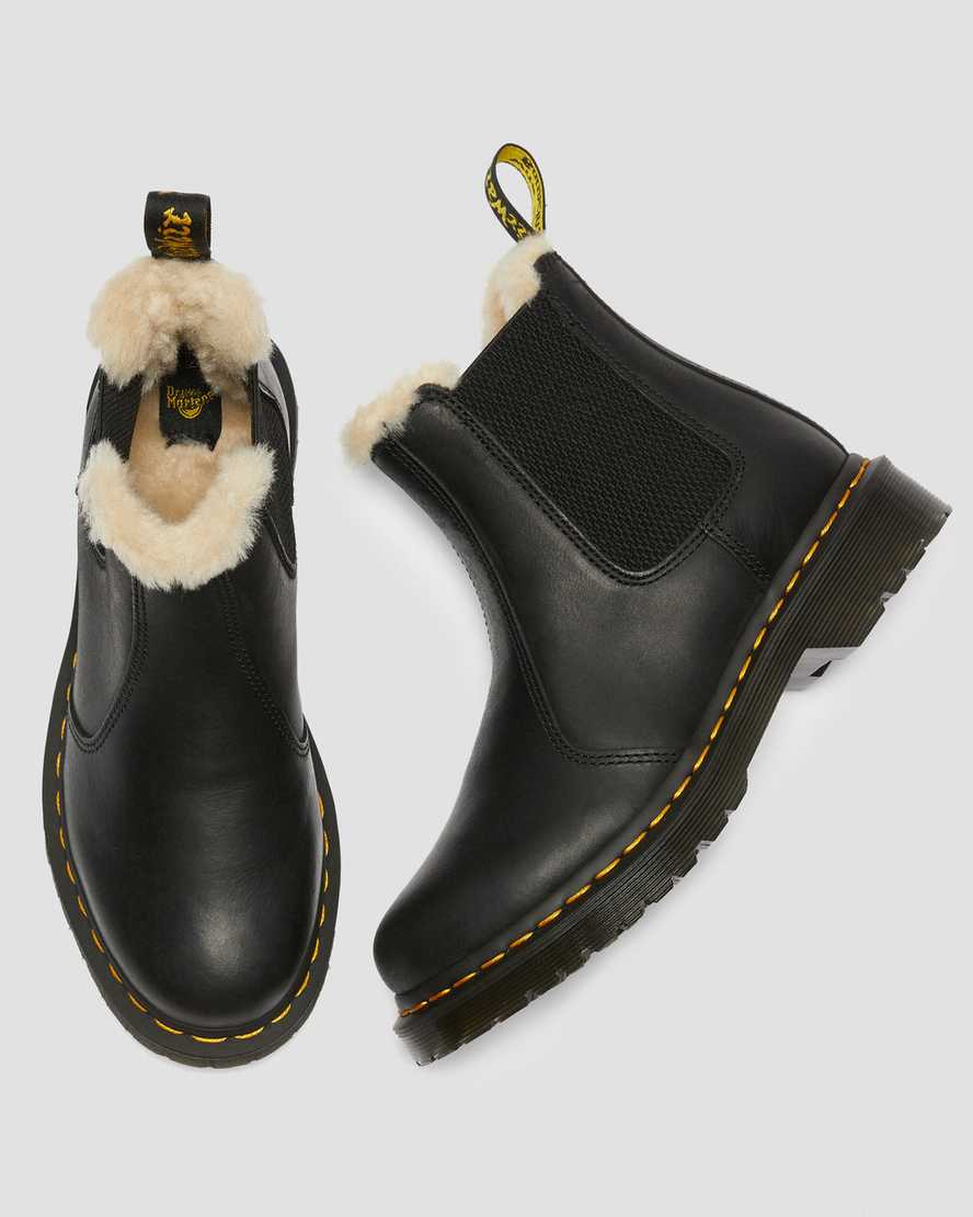 2976 Women's Faux Fur Lined Chelsea Boots