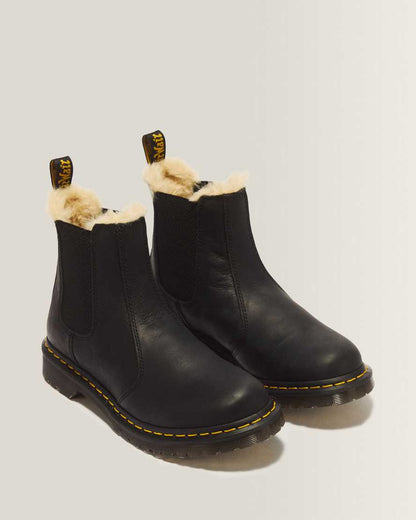 2976 Women's Faux Fur Lined Chelsea Boots