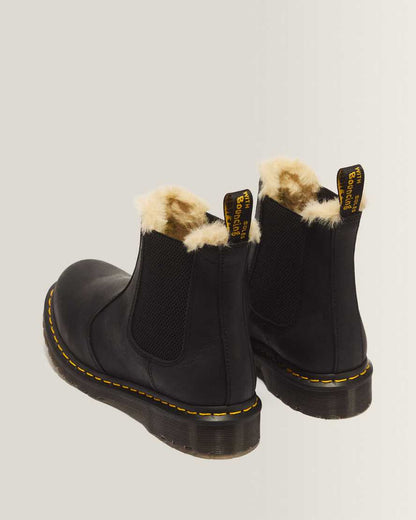 2976 Women's Faux Fur Lined Chelsea Boots