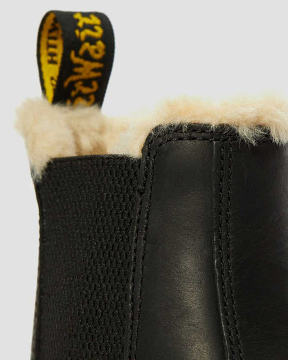 2976 Women's Faux Fur Lined Chelsea Boots