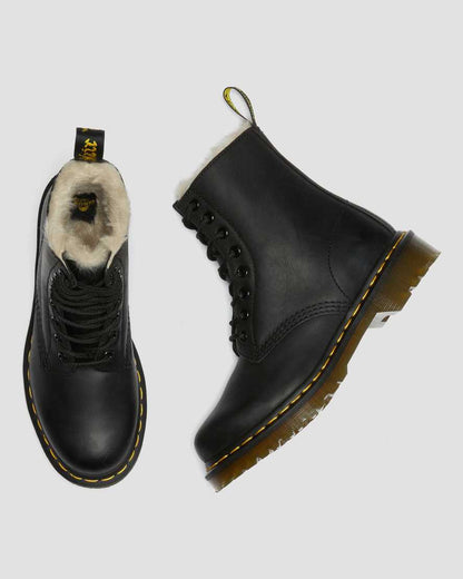 1460 Women's Faux Fur Lined Lace Up Boots