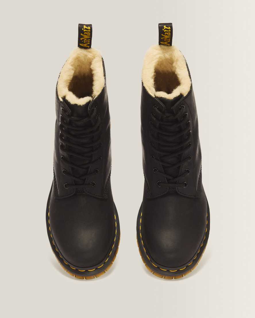 1460 Women's Faux Fur Lined Lace Up Boots