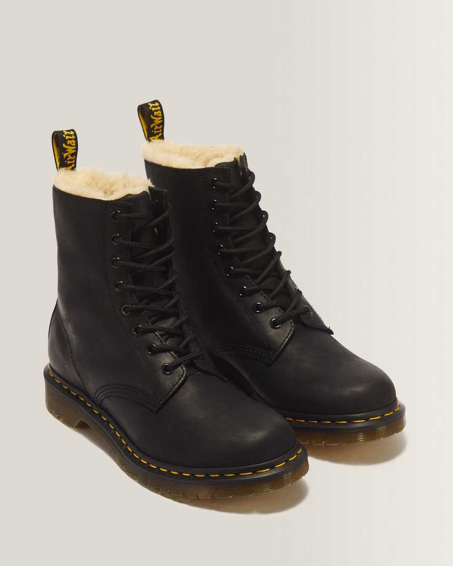 1460 Women's Faux Fur Lined Lace Up Boots