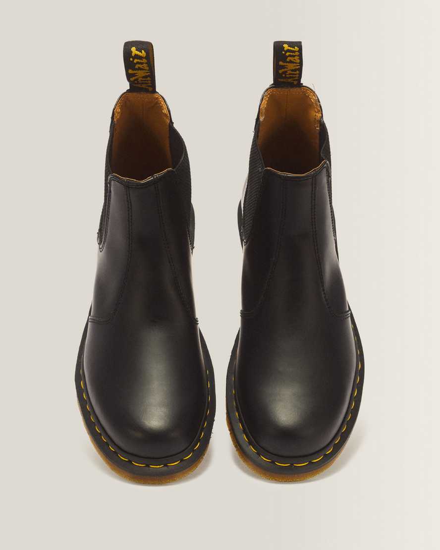 2976 Yellow Stitch Smooth Leather Chelsea Boots