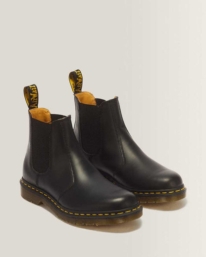 2976 Yellow Stitch Smooth Leather Chelsea Boots