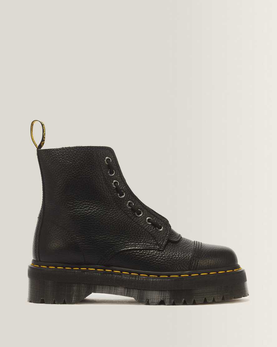 Sinclair Milled Nappa Leather Platform Boots