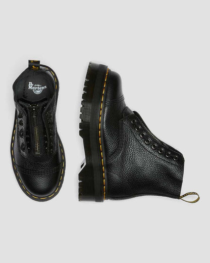 Sinclair Milled Nappa Leather Platform Boots
