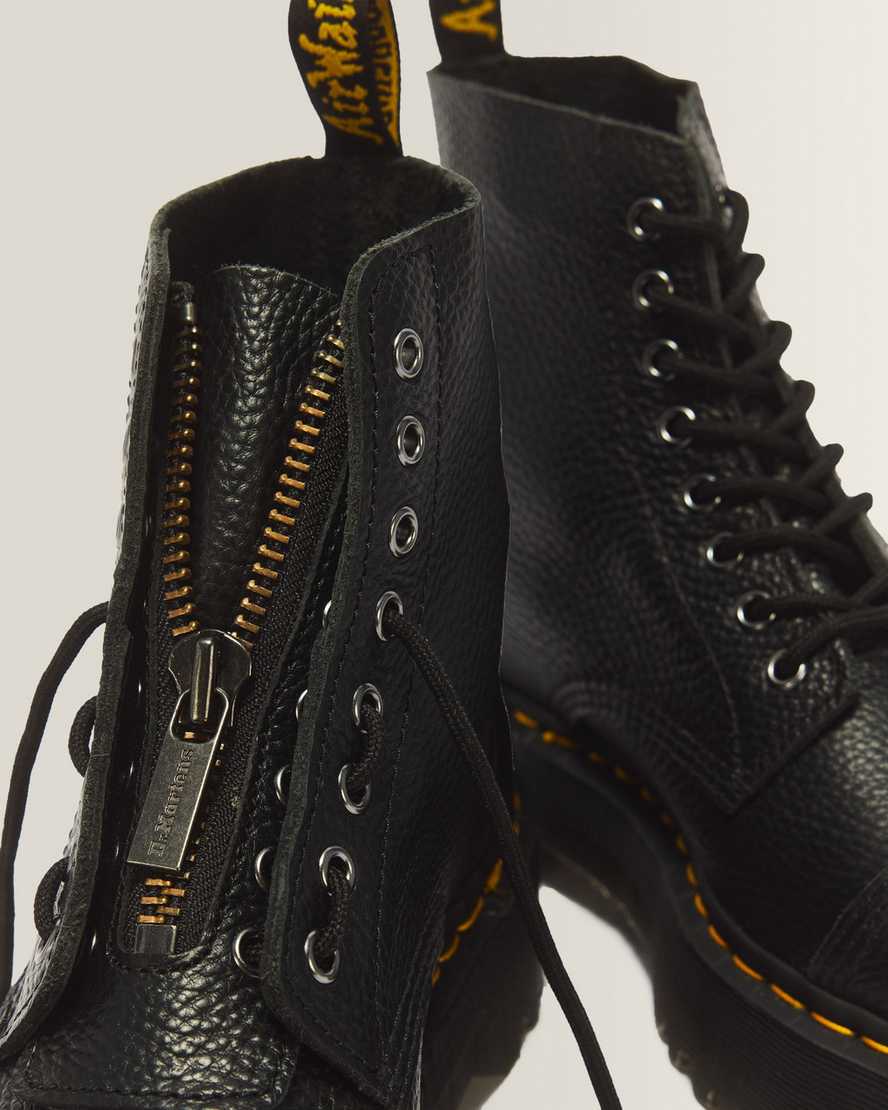 Sinclair Milled Nappa Leather Platform Boots