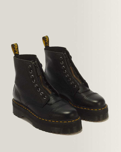 Sinclair Milled Nappa Leather Platform Boots