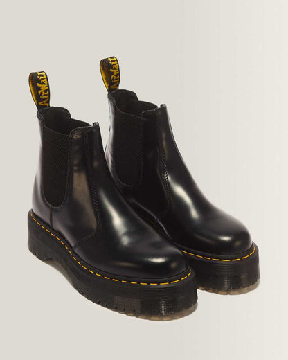 2976 Smooth Leather Platform Chelsea Boots