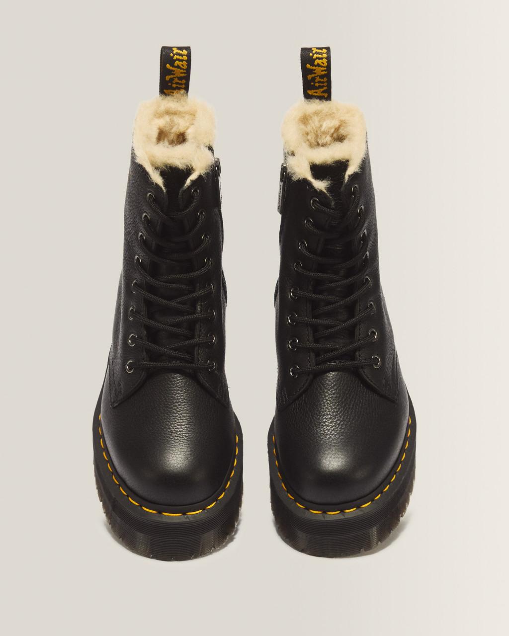 Jadon Boot Leather Faux Fur Lined Platforms