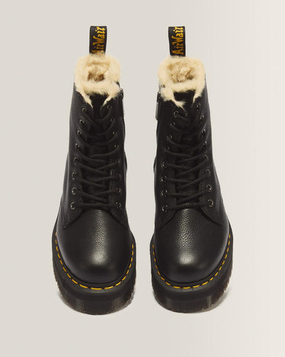 Jadon Boot Leather Faux Fur Lined Platforms