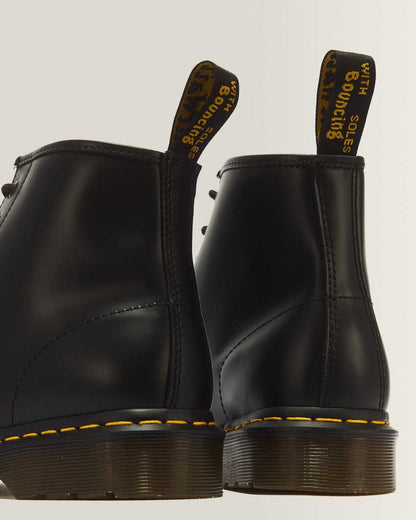 101 Yellow Stitch Smooth Leather Ankle Boots