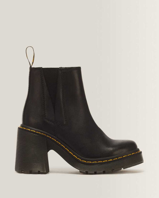 Spence Leather Flared Heel Chelsea Boots