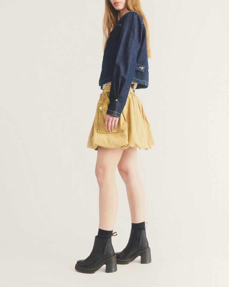 Spence Leather Flared Heel Chelsea Boots