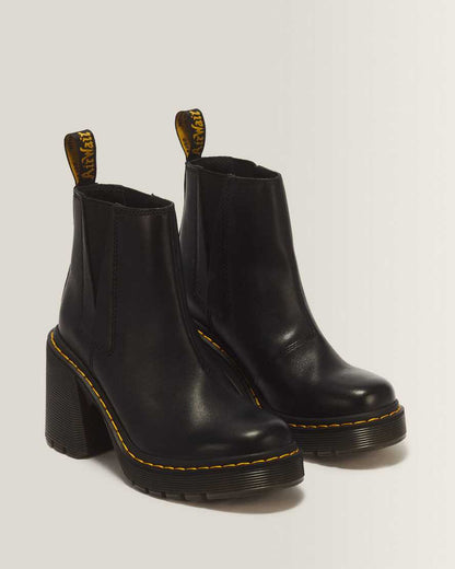 Spence Leather Flared Heel Chelsea Boots