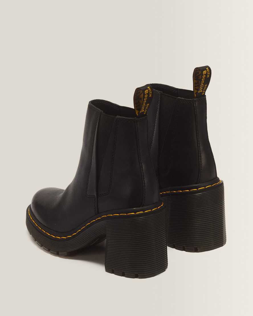 Spence Leather Flared Heel Chelsea Boots