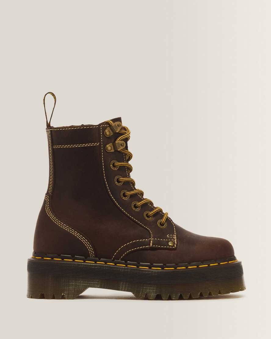 Jadon Boot Arc Crazy Horse Leather Platform Boots