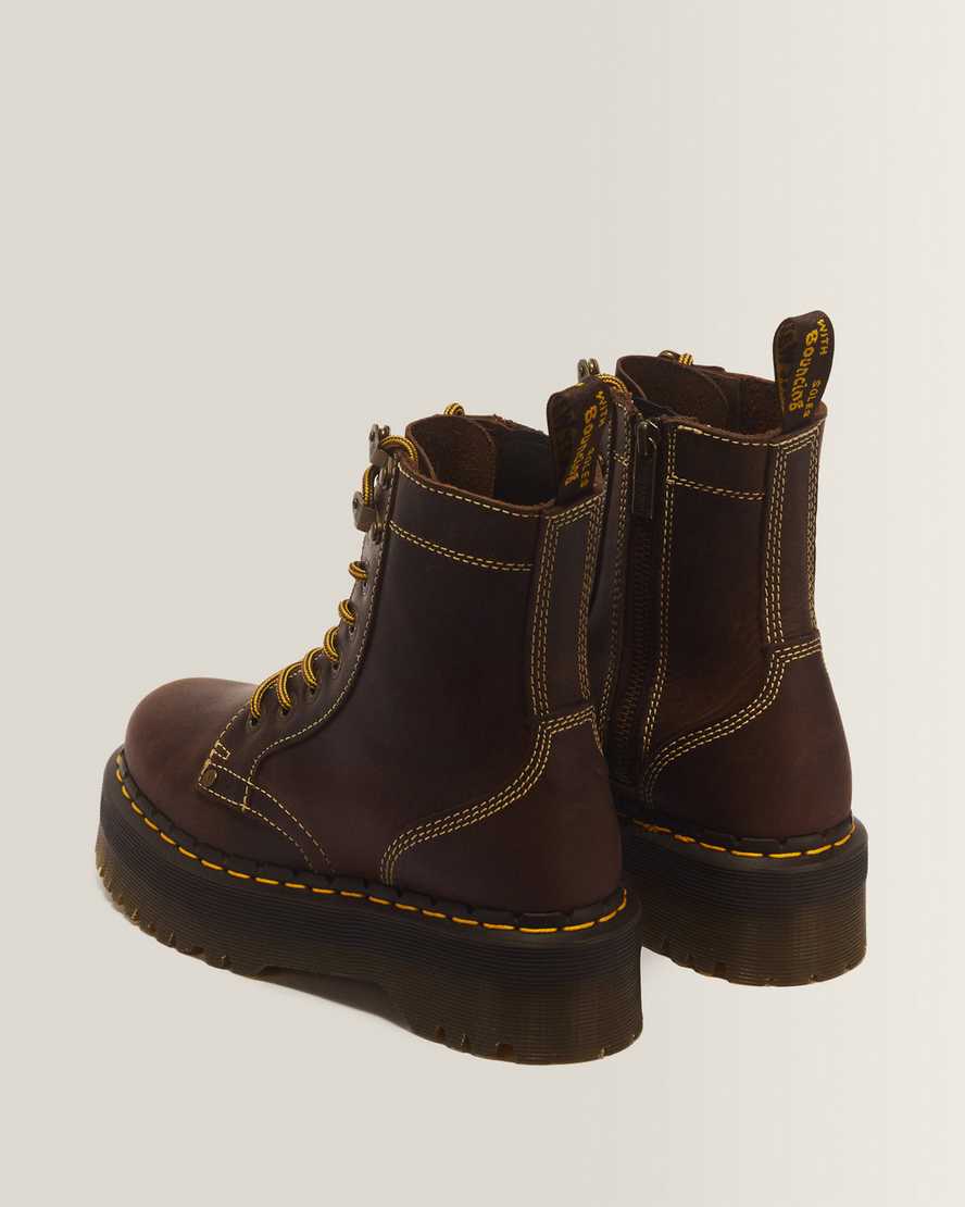 Jadon Boot Arc Crazy Horse Leather Platform Boots