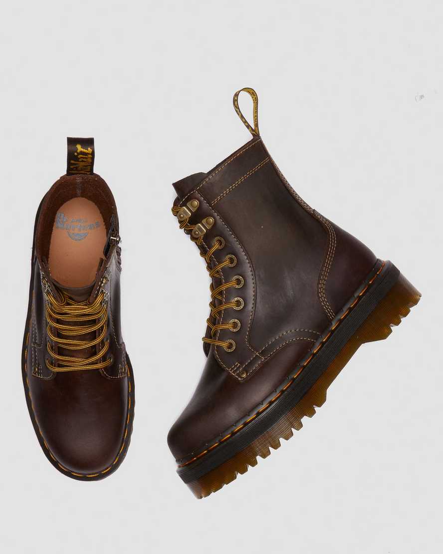 Jadon Boot Arc Crazy Horse Leather Platform Boots