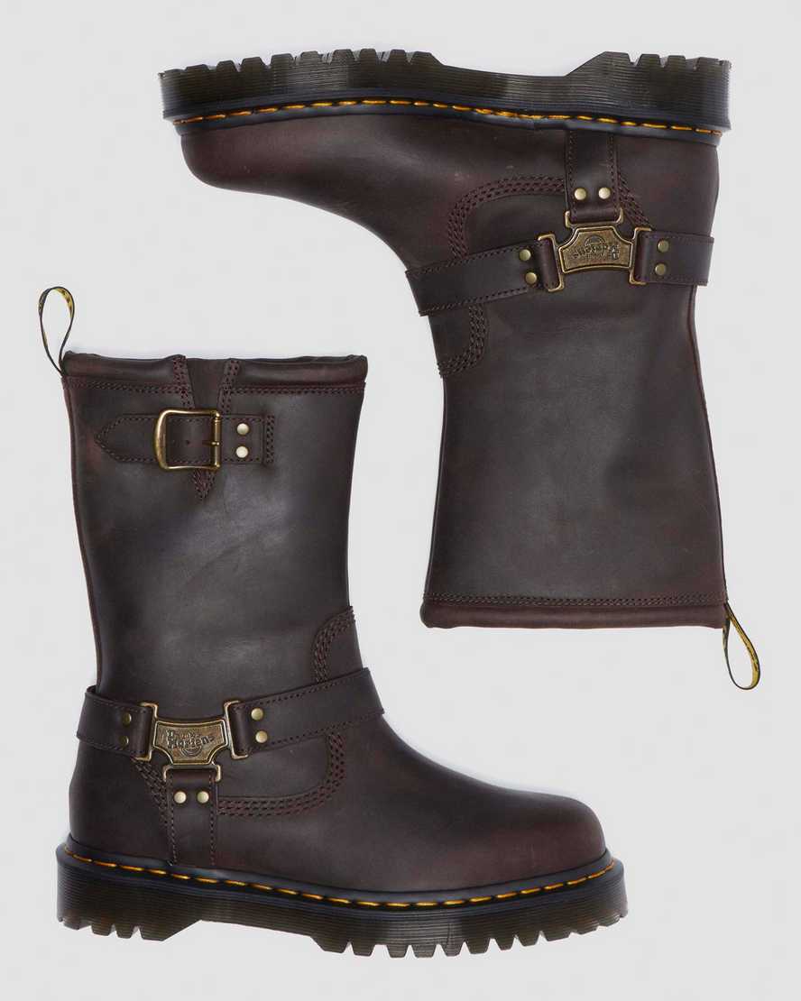 Anistone Hi Leather Biker Boots
