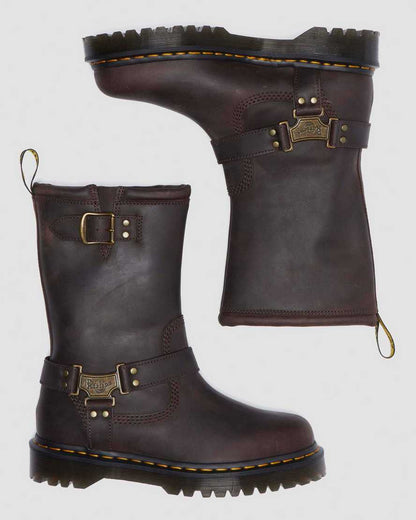 Anistone Hi Leather Biker Boots