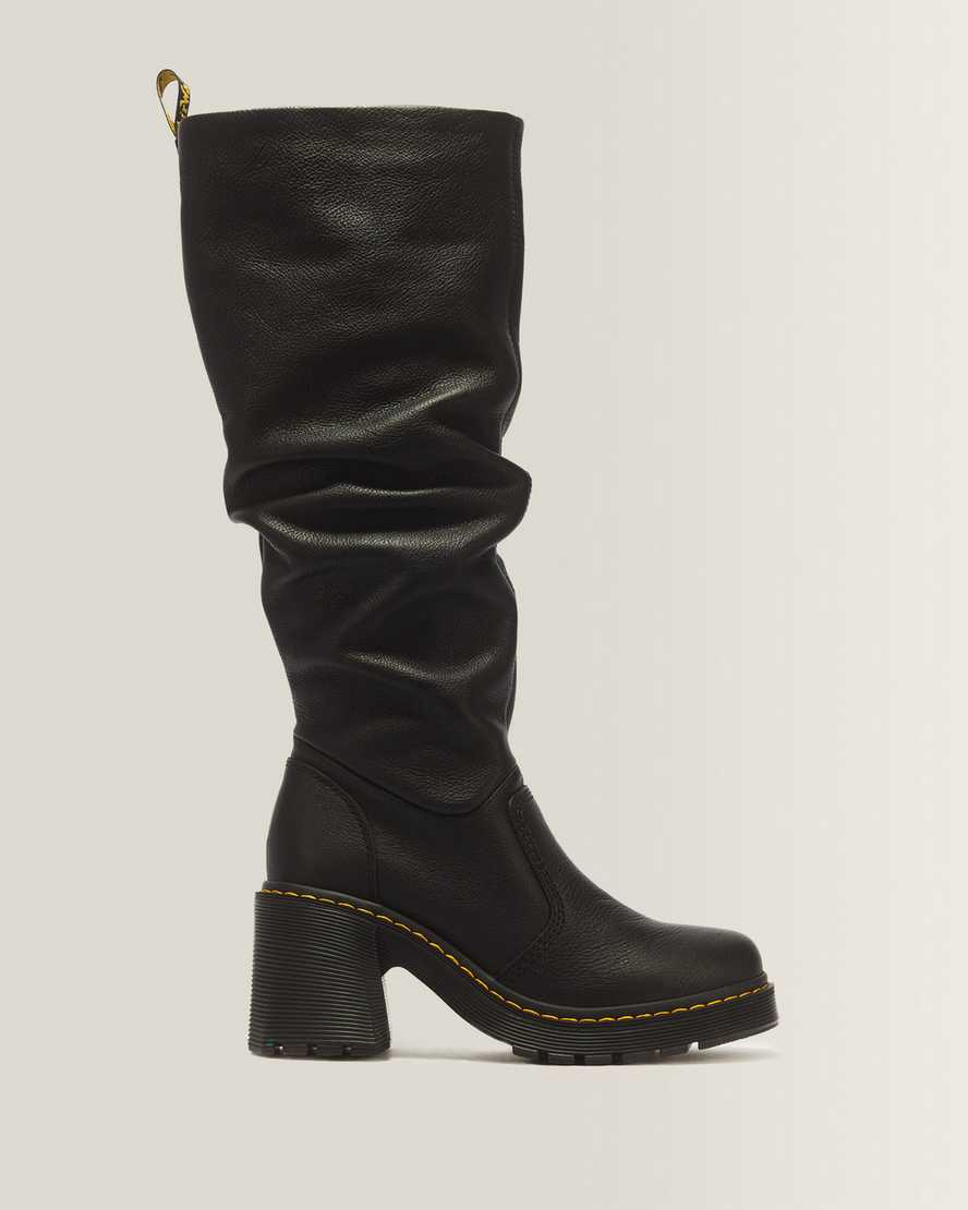 Kasey Virginia Leather Tall Heeled Boots