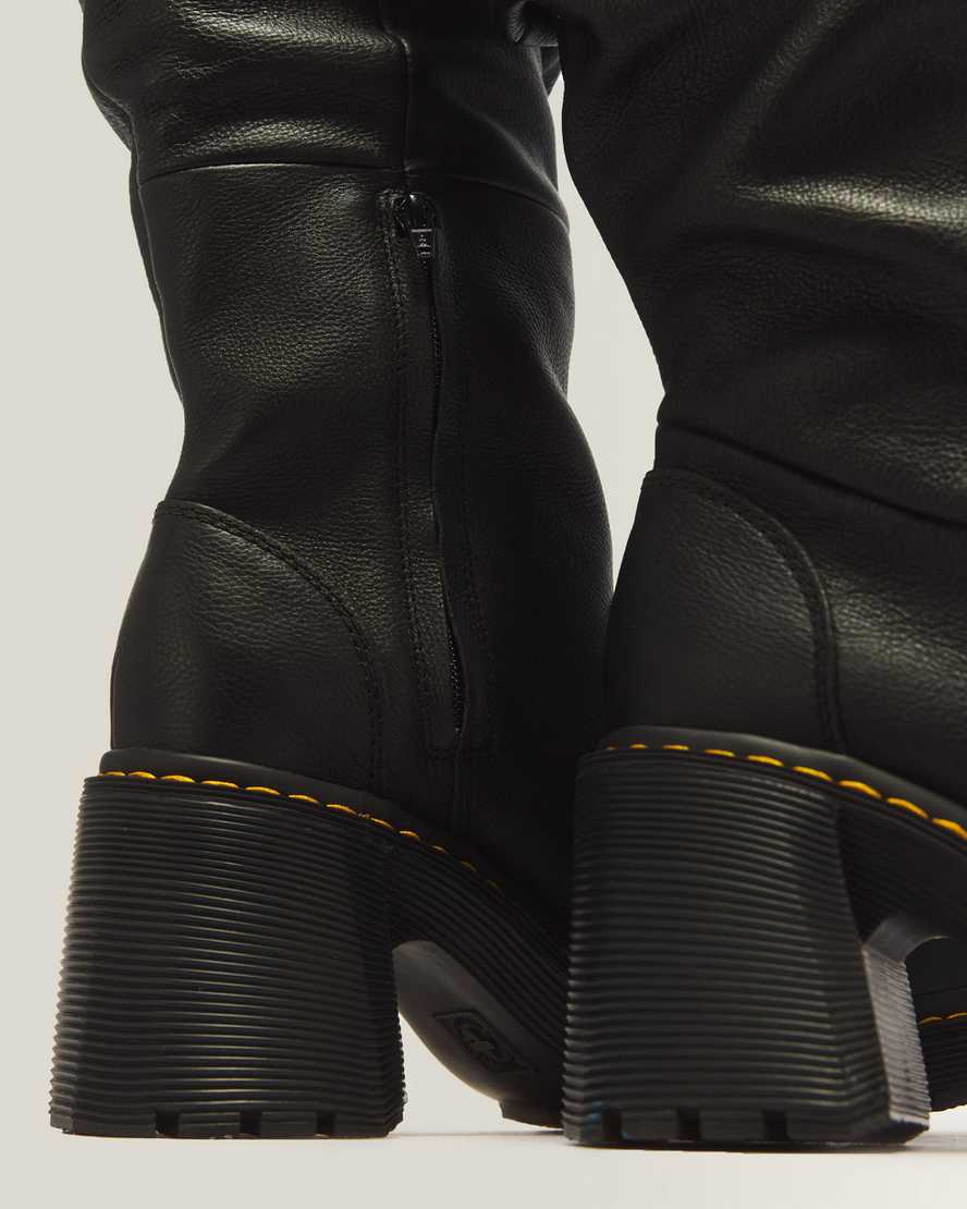 Kasey Virginia Leather Tall Heeled Boots