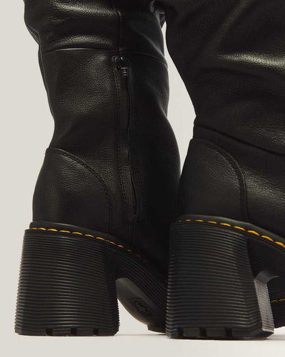 Kasey Virginia Leather Tall Heeled Boots