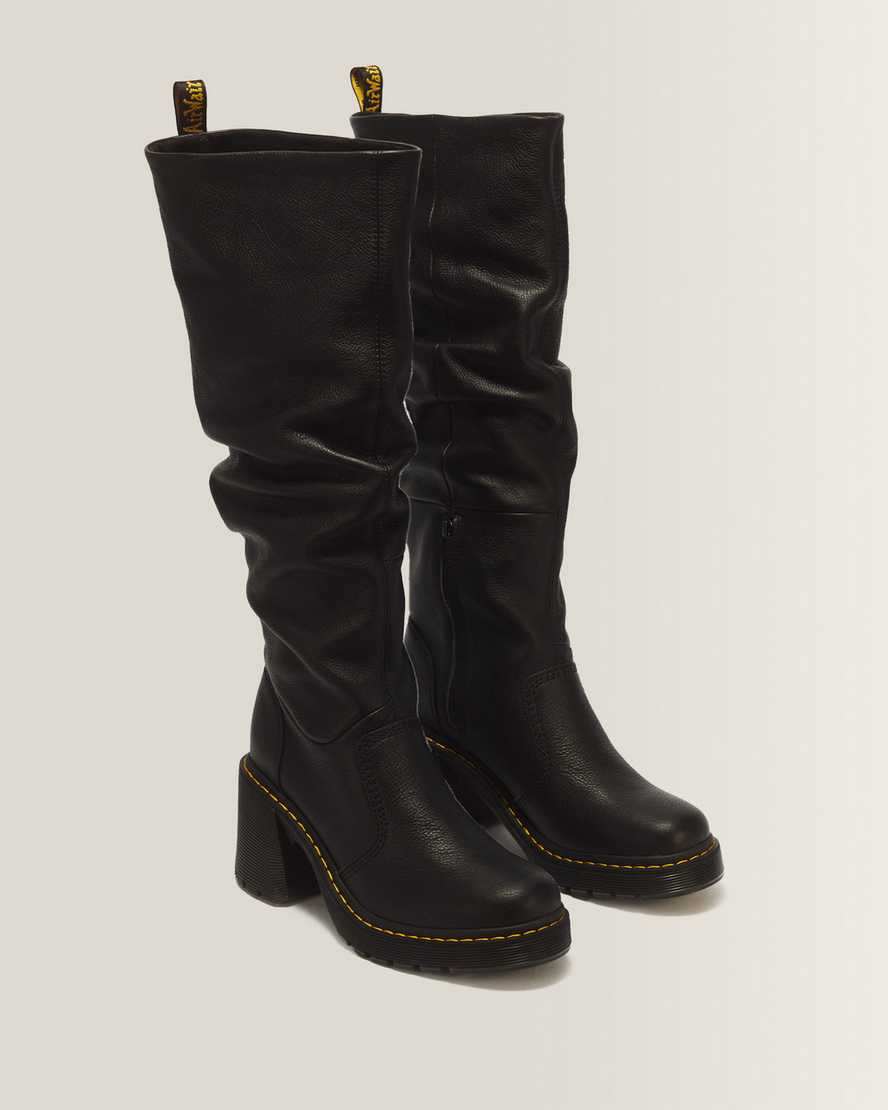 Kasey Virginia Leather Tall Heeled Boots