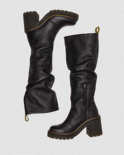 Kasey Virginia Leather Tall Heeled Boots