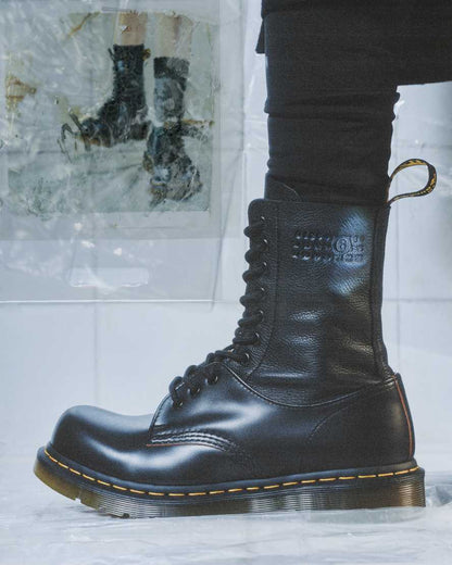 1490 1461 MM6 Leather Lace Up Boots
