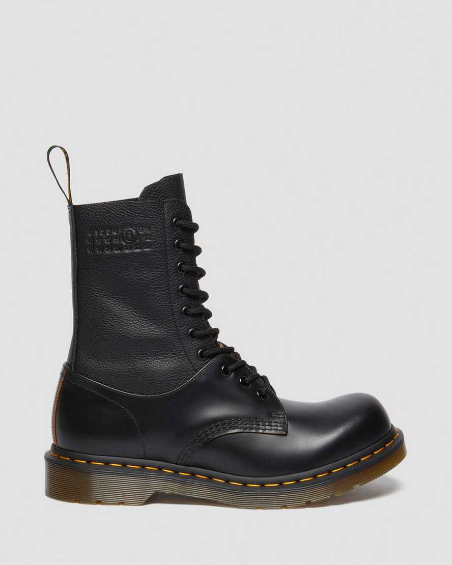 1490 1461 MM6 Leather Lace Up Boots