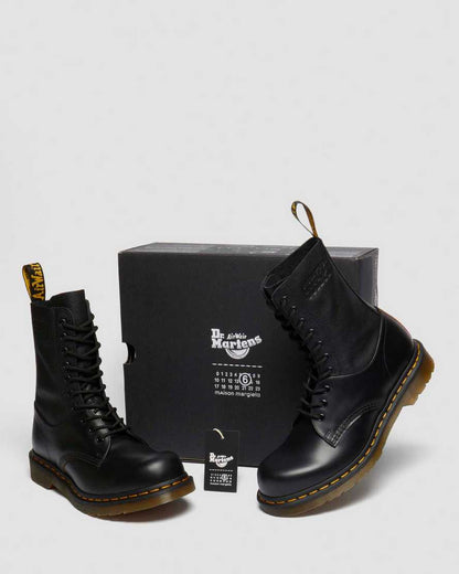 1490 1461 MM6 Leather Lace Up Boots