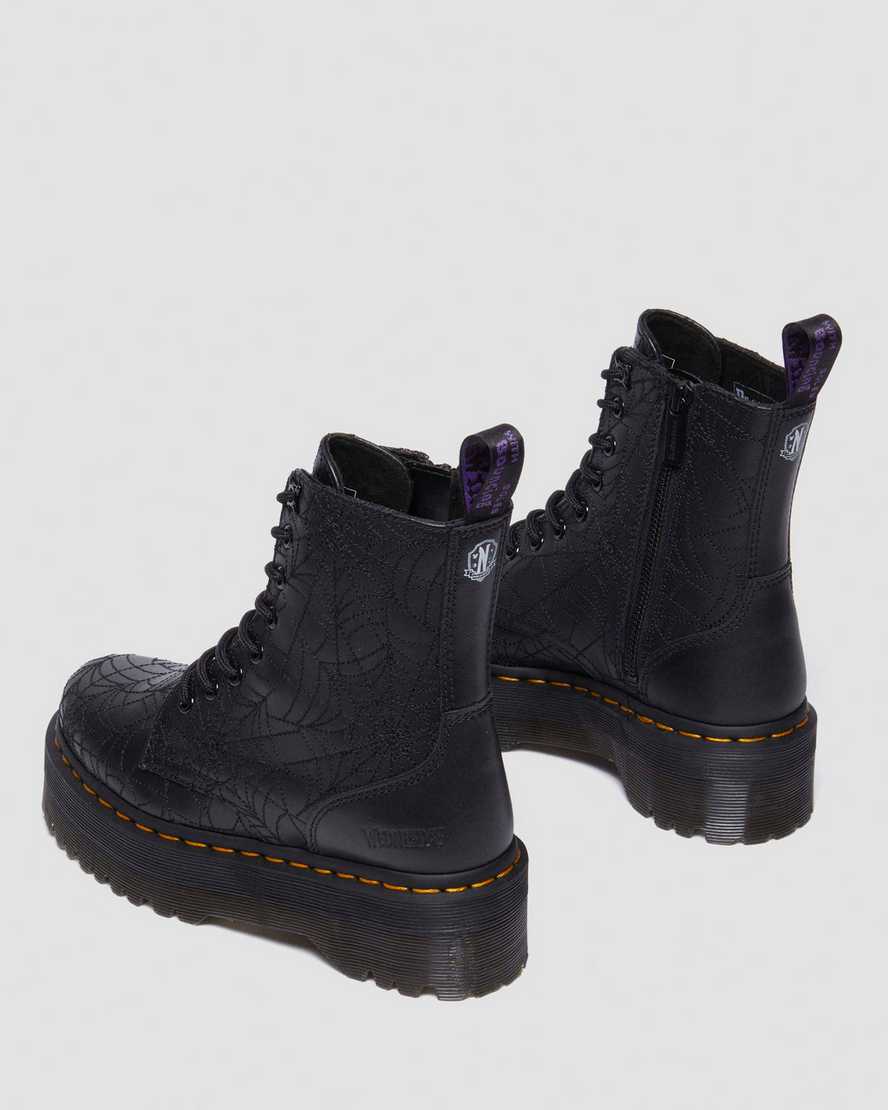Jadon Wednesday Leather Platform Boots