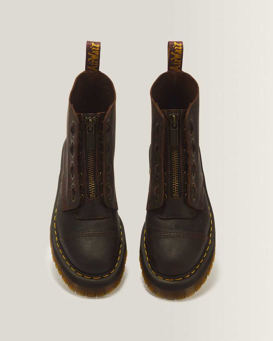 Sinclair Crazy Horse Leather Platform Boots