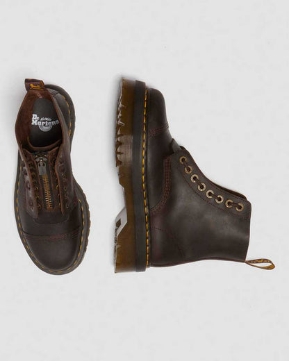 Sinclair Crazy Horse Leather Platform Boots