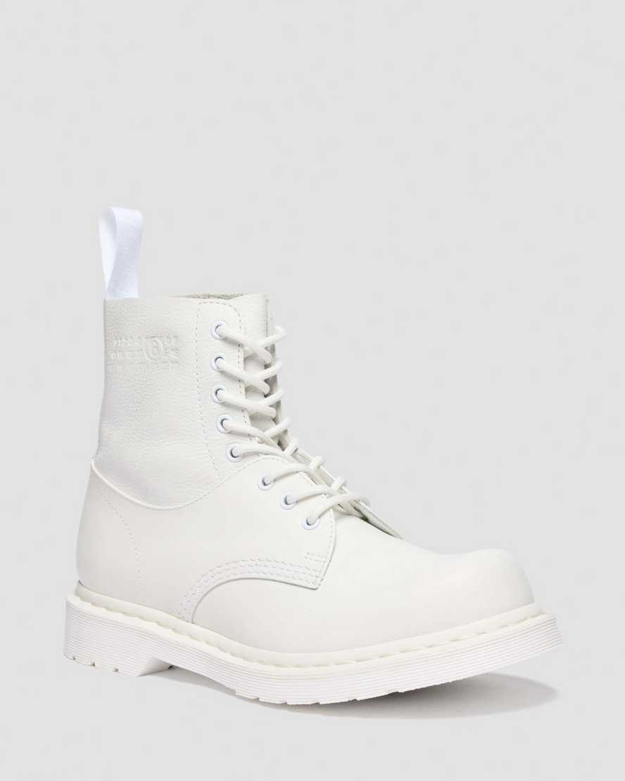 1460 Twist MM6 Smooth + Virginia Leather Lace Up Boots