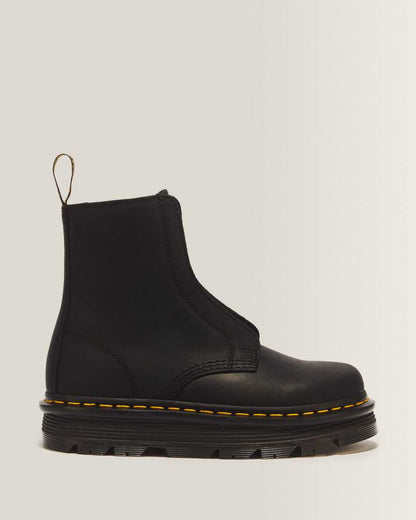 Zebzag Laceless Slip On Leather Boots