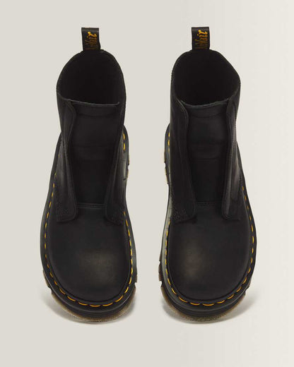 Zebzag Laceless Slip On Leather Boots