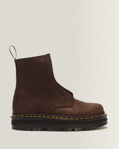Zebzag Laceless Slip On Leather Boots