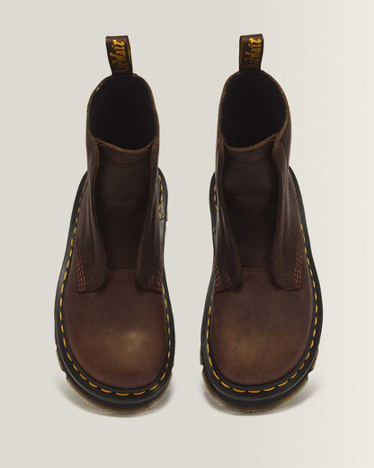 Zebzag Laceless Slip On Leather Boots