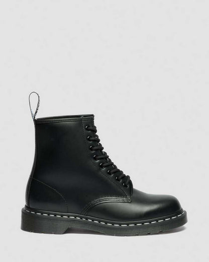 1460 White Stitch Smooth Leather Lace Up Boots
