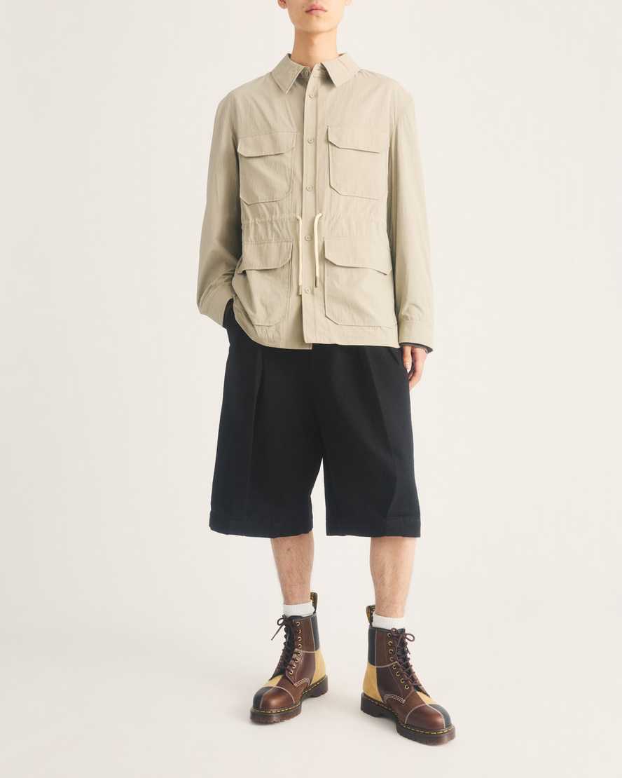 1460 PWRK 8 Eye Leather & Nubuck Lace Up Boots